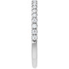 Elegant 14K White Gold Diamond Anniversary Ring with 1/4 CTW Natural Diamonds