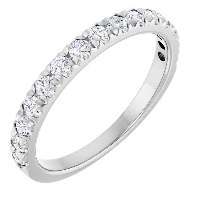 14K White 1/4 CTW Natural Diamond Anniversary Band