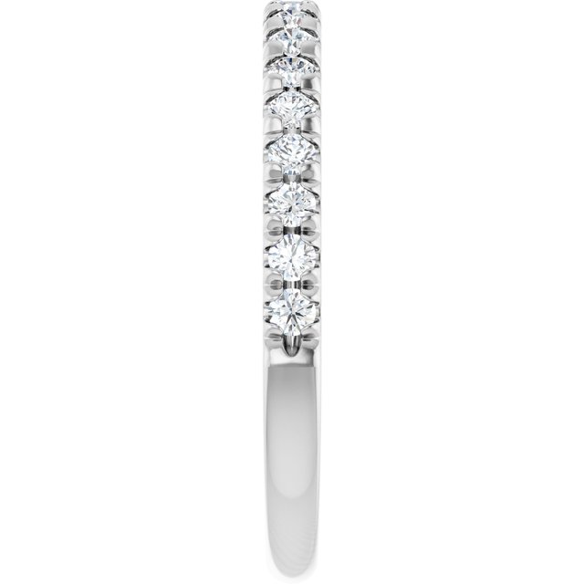 Elegant 14K White Gold Diamond Anniversary Ring with 1/4 CTW Natural Diamonds