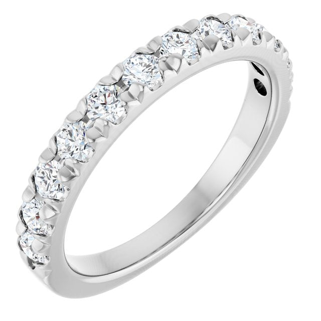 Elegant 14K White Gold Diamond Anniversary Ring with 1/4 CTW Natural Diamonds