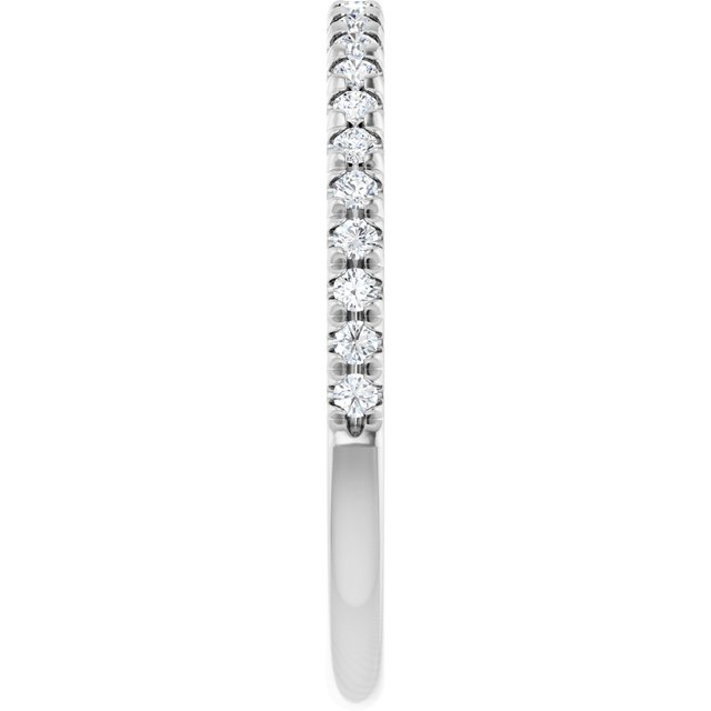 Elegant 14K White Gold Diamond Anniversary Ring with 1/4 CTW Natural Diamonds