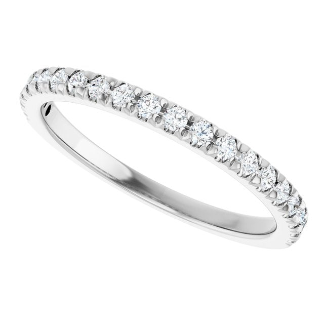 14K White 1/4 CTW Natural Diamond Anniversary Band