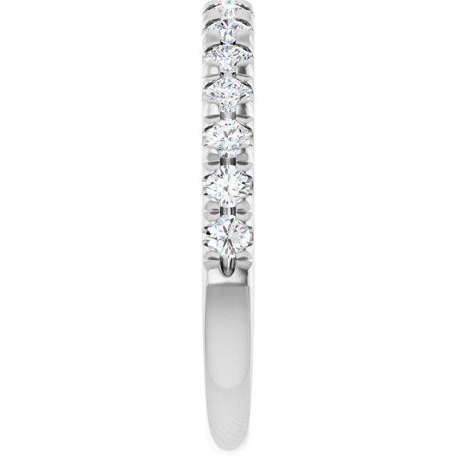 Elegant 14K White Gold Diamond Anniversary Ring with 1/4 CTW Natural Diamonds