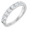 14K White Gold 1/4 Carat Natural Diamond Anniversary Ring