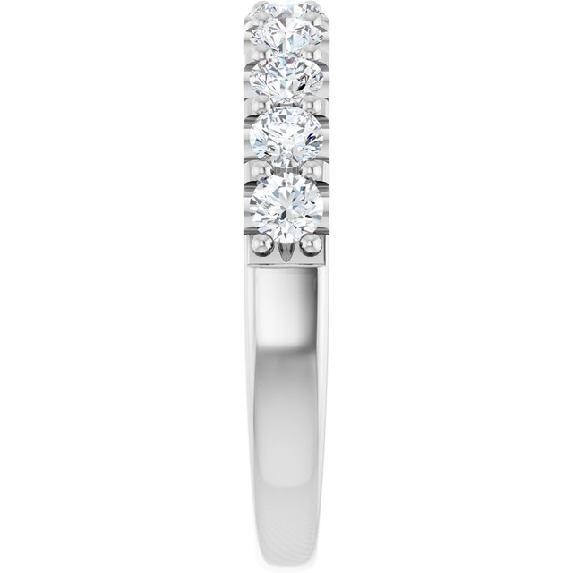 14K White Gold 1/4 Carat Natural Diamond Anniversary Ring