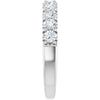 14K White Gold 1/4 Carat Natural Diamond Anniversary Ring