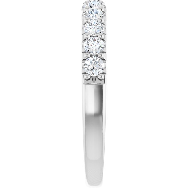 14K White Gold 1/4 Carat Natural Diamond Anniversary Ring