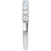 14K White Gold 1/4 Carat Natural Diamond Anniversary Ring