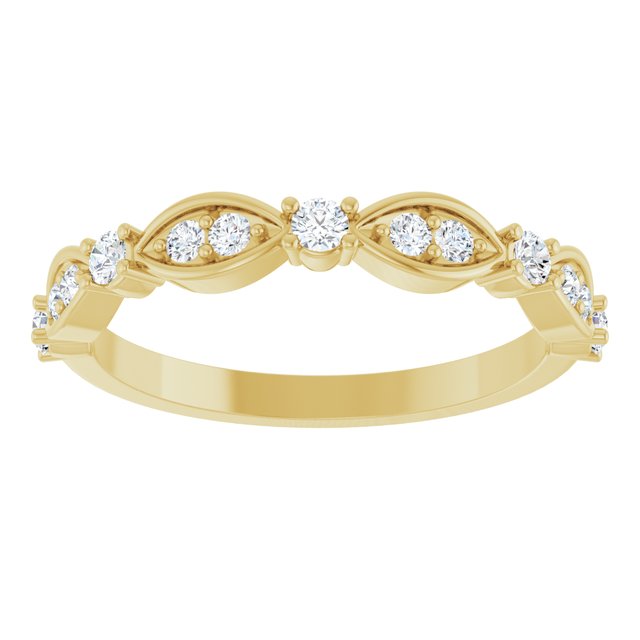 14K White 1/3 CTW Natural Diamond Anniversary Band