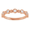 14K Rose 1/3 CTW Natural Diamond Anniversary Band