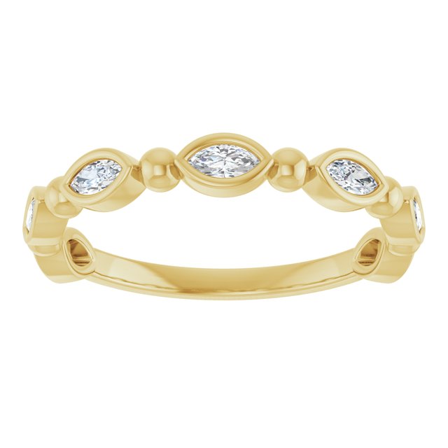 14K Rose 1/3 CTW Natural Diamond Anniversary Band