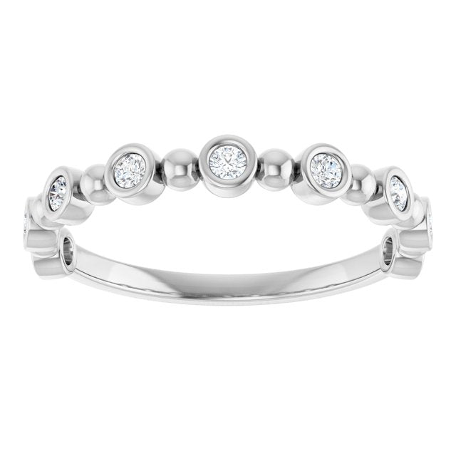 14K Rose 1/3 CTW Natural Diamond Anniversary Band