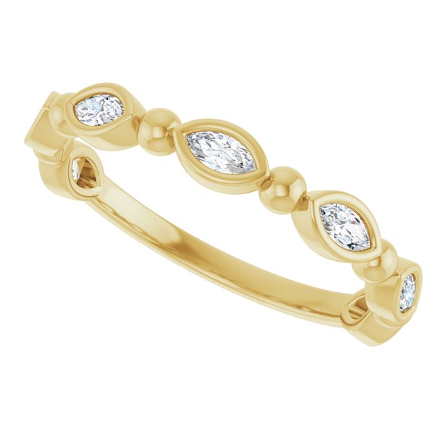 14K Rose 1/3 CTW Natural Diamond Anniversary Band