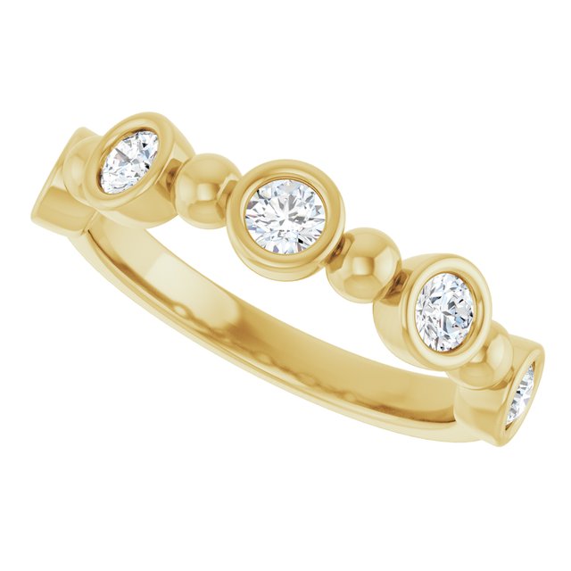 14K Rose 1/3 CTW Natural Diamond Anniversary Band