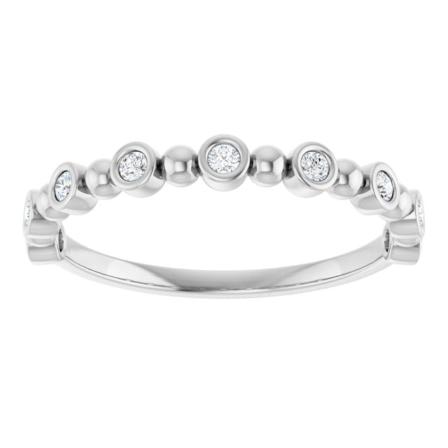 14K Rose 1/3 CTW Natural Diamond Anniversary Band