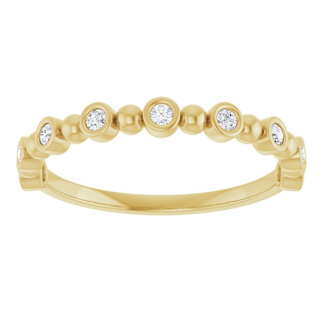 14K Rose 1/3 CTW Natural Diamond Anniversary Band