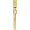 14K Rose Gold Asscher-Cut Diamond Anniversary Ring with 1/3 CTW