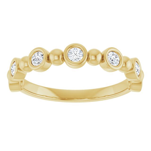 14K Rose 1/3 CTW Natural Diamond Anniversary Band