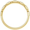 14K Rose Gold Asscher-Cut Diamond Anniversary Ring with 1/3 CTW