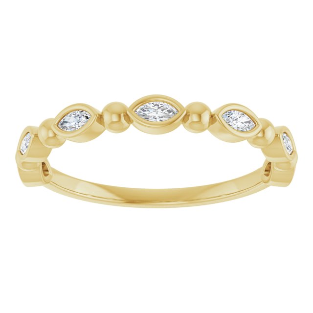 14K Rose 1/3 CTW Natural Diamond Anniversary Band