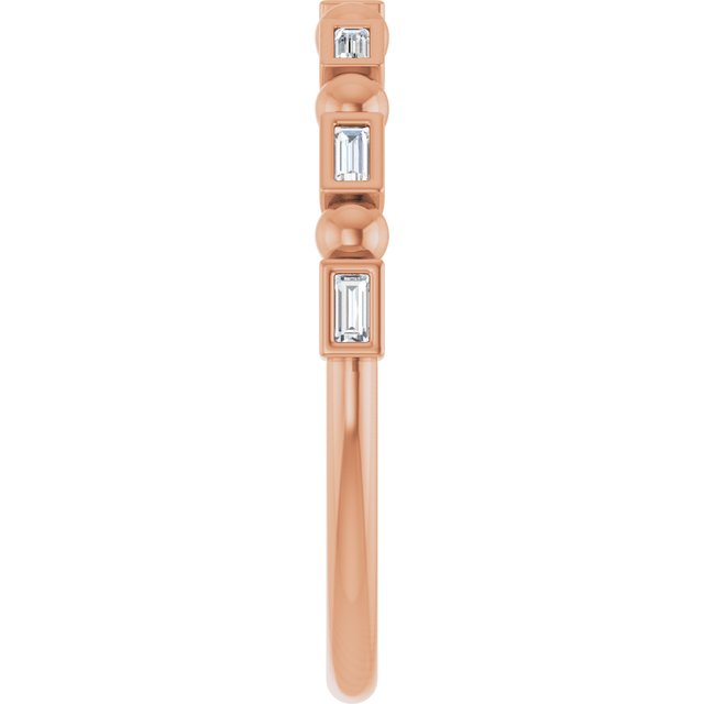 14K Rose 1/3 CTW Natural Diamond Anniversary Band