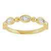 14K Rose 1/3 CTW Natural Diamond Anniversary Band