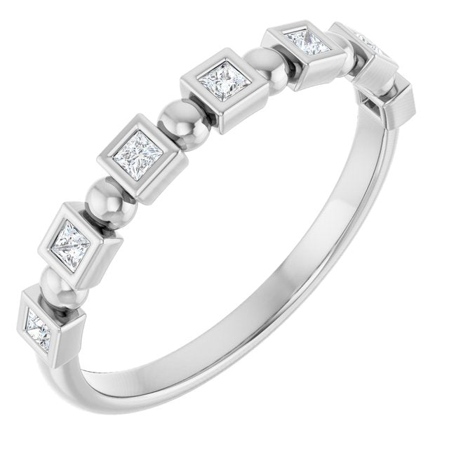 14K Rose 1/3 CTW Natural Diamond Anniversary Band