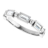 14K Rose Gold Asscher-Cut Diamond Anniversary Ring with 1/3 CTW