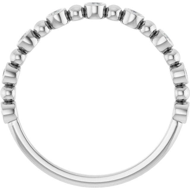 14K Rose 1/3 CTW Natural Diamond Anniversary Band