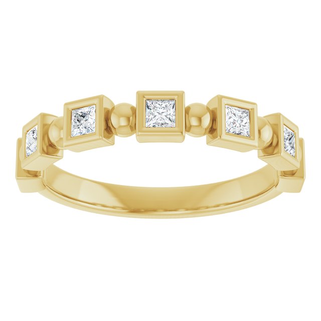 14K Rose 1/3 CTW Natural Diamond Anniversary Band