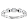 14K Rose Gold Asscher-Cut Diamond Anniversary Ring with 1/3 CTW