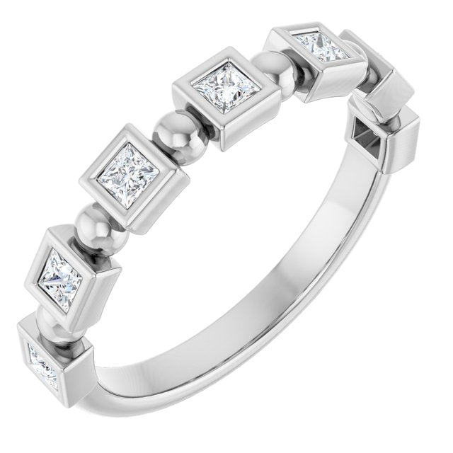 14K Rose 1/3 CTW Natural Diamond Anniversary Band