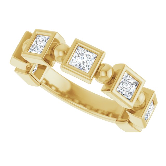 14K Rose 1/3 CTW Natural Diamond Anniversary Band