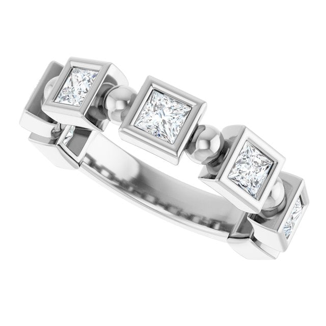 14K Rose 1/3 CTW Natural Diamond Anniversary Band