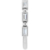 14K Rose Gold Asscher-Cut Diamond Anniversary Ring with 1/3 CTW