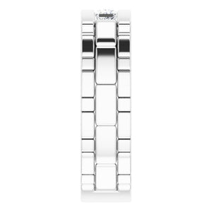 14K White Gold 5/8 CTW Natural Diamond Band – Elegant Design