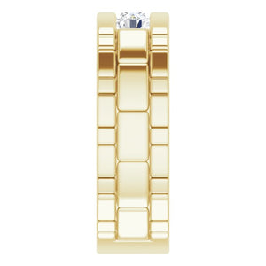 14K White Gold 5/8 CTW Natural Diamond Band – Elegant Design