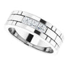 14K White Gold 5/8 CTW Natural Diamond Band – Elegant Design