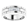 14K White 5/8 CTW Natural Diamond Band