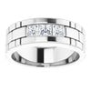 14K White Gold 5/8 CTW Natural Diamond Band – Elegant Design