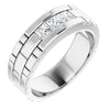 14K White Gold 5/8 CTW Natural Diamond Band – Elegant Design