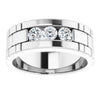 14K White Gold 5/8 CTW Natural Diamond Band – Elegant Design