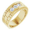 14K White 5/8 CTW Natural Diamond Band