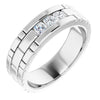 14K White Gold 5/8 CTW Natural Diamond Band – Elegant Design