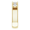 14K White 1 CTW Natural Diamond Milgrain Band