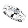 14K White Gold 5/8 CTW Natural Diamond Band – Elegant Design