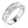 14K White Gold 5/8 CTW Natural Diamond Band – Elegant Design