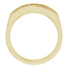 14K White 1 CTW Natural Diamond Milgrain Band