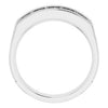 14K White 1 CTW Natural Diamond Milgrain Band