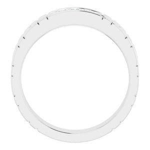 14K White Gold 5/8 CTW Natural Diamond Band – Elegant Design